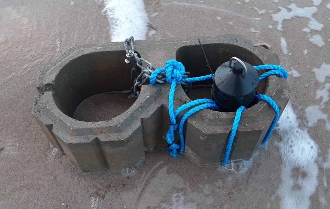 Example of hydrophone deployment.